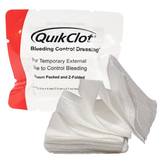 Where on the Body Can You Safely Use Hemostatic Gauze for Serious Bleeding Wounds