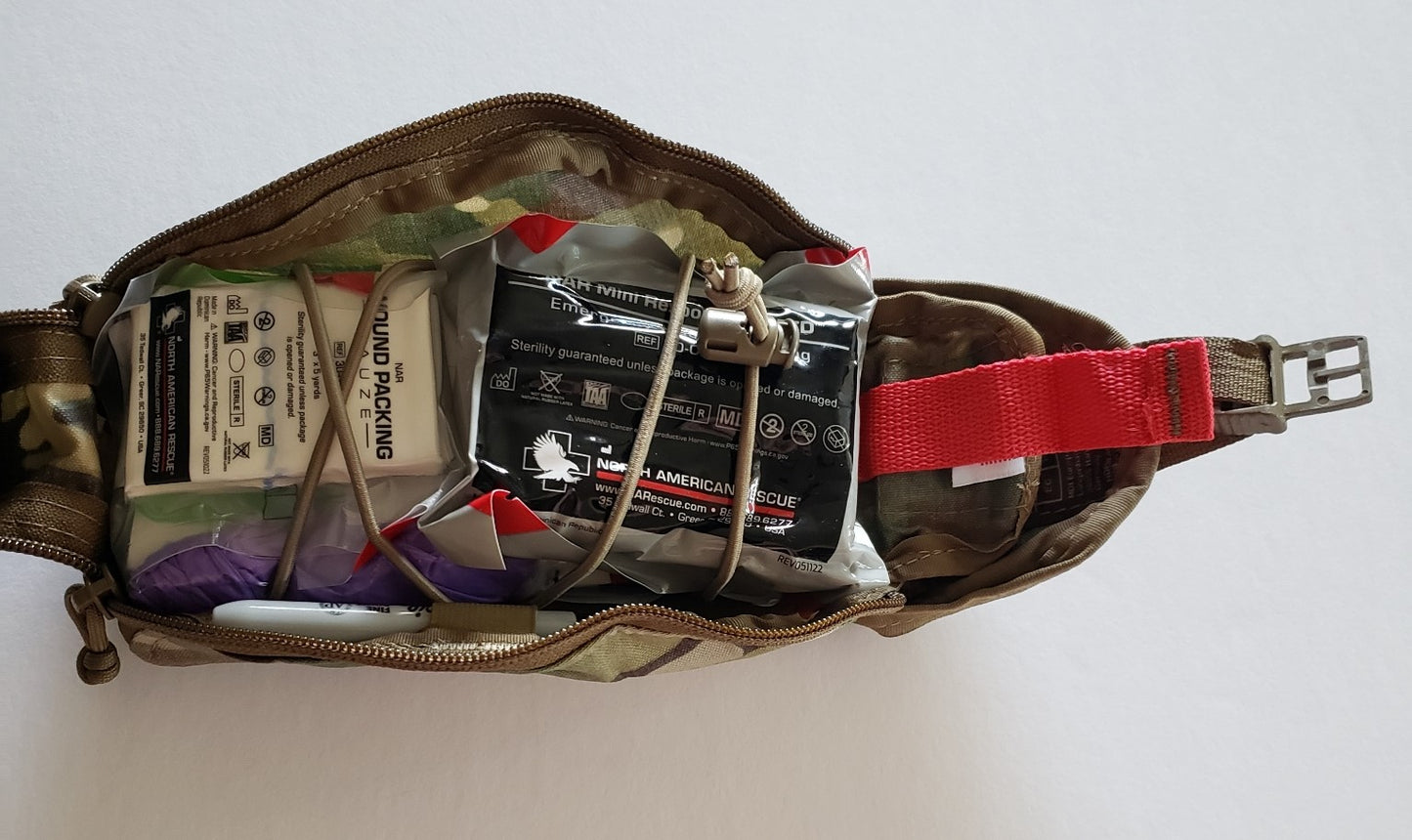 Centa1 Med Kits/North American Rescue - RIG Series Eagle IFAK Med Pouch with Our 10-Piece *TFAK Supplies - Multicam