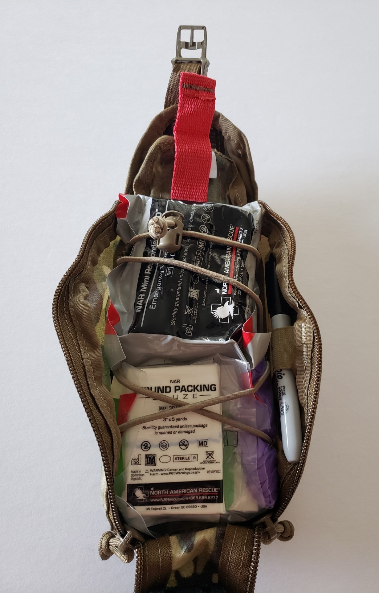 Centa1 Med Kits/North American Rescue - RIG Series Eagle IFAK Med Pouch with Our 10-Piece *TFAK Supplies - Multicam