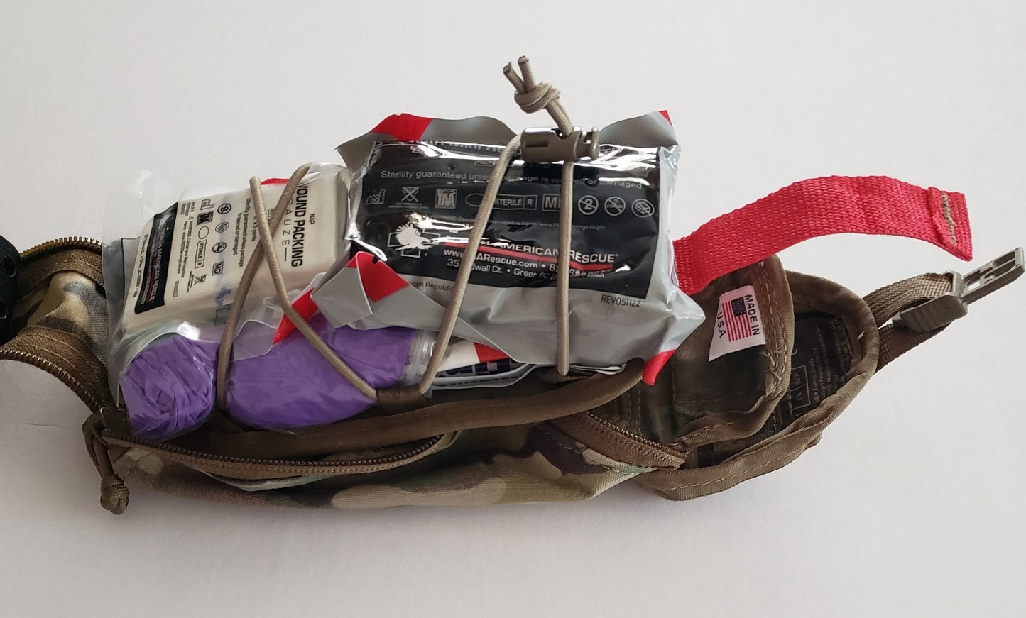 Centa1 Med Kits/North American Rescue - RIG Series Eagle IFAK Med Pouch with Our 10-Piece *TFAK Supplies - Multicam