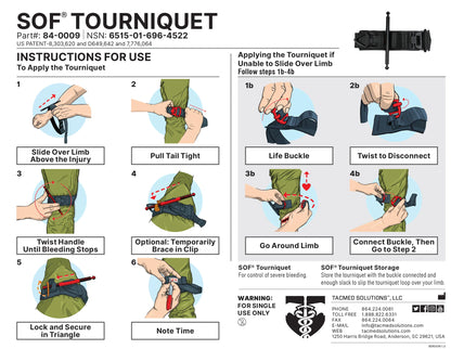 The New GEN-5 SOF® Tourniquet - Black by Tac-Med Solutions