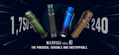 OLight - Warrior Mini 3 Portable Tactical Flashlight